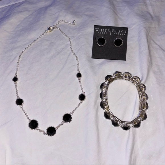 White House Black Market Black and Silver Necklace Set - Picture 9 of 9